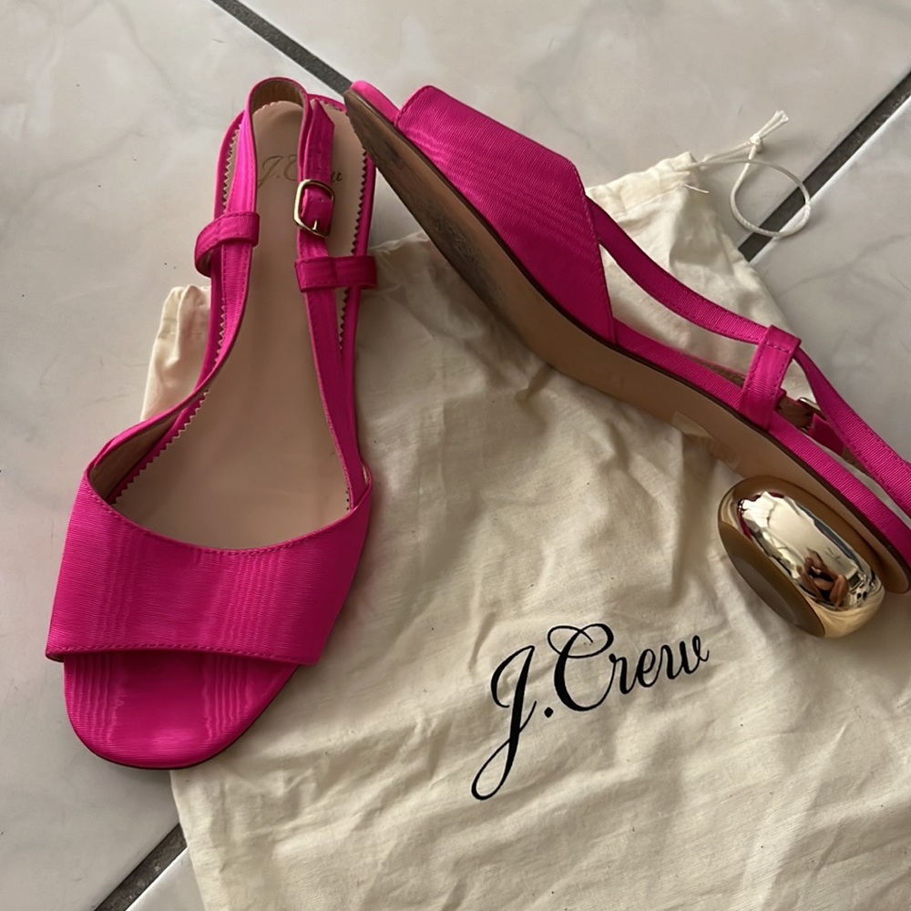 J.Crew sandals , very chick brand , from Italy , - Picture 2 of 2